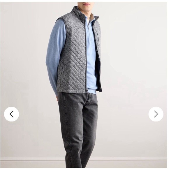 PETER MILLAR Pullover 1/4 Zip Sweatshirt Business Cotton Modal Blue Men's XXL - Picture 9 of 9